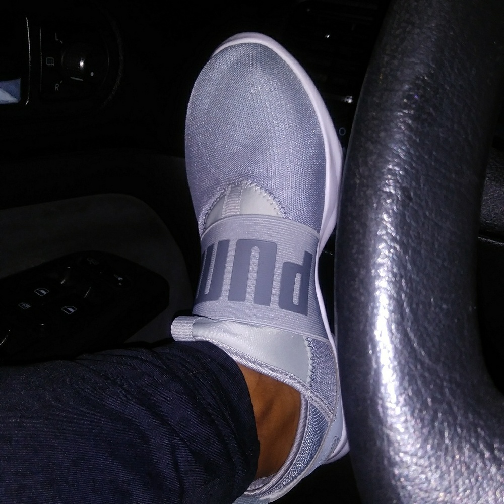 Puma slip- ons.